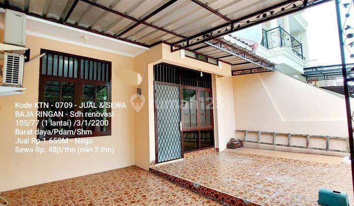 Rumah Di Jual Dan Di Sewakan/Sudah Renovasi Di Villa Melati Mas 1