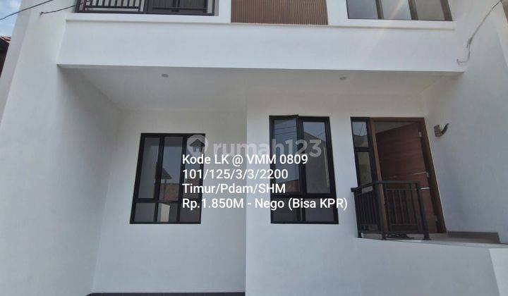 Rumah 2 Lantai Konsep Minimalis Modern Di Villa Melati Mas 1