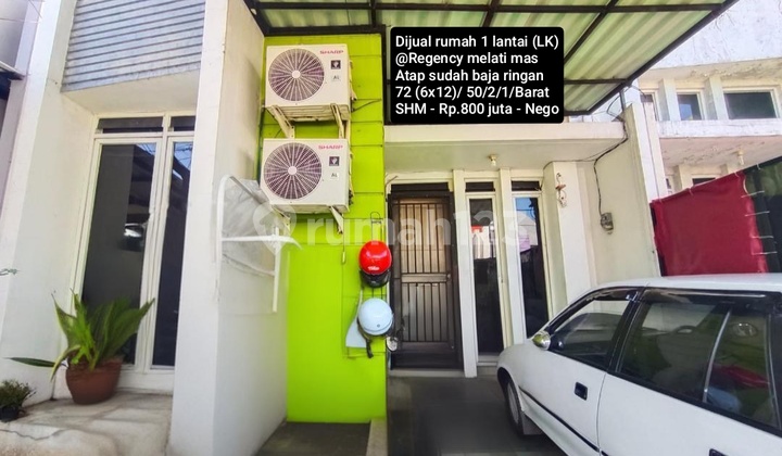Dijual Rumah 1 Lantai Atap Baja Ringan@ Regency Melati Mas 2
