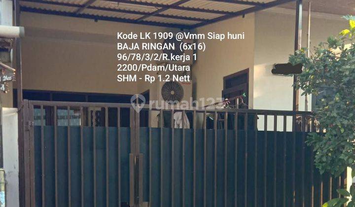 Rumah Baja Ringan Siap Huni Di Villa Melati Mas 1