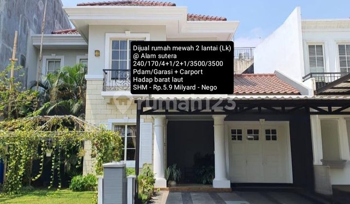 Dijual Rumah Mewah Siap Huni @ Alam Sutera