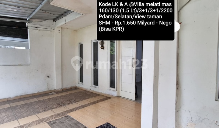 Rumah View Taman Lokasi Nyaman @ Villa Melati Mas Rumah View Taman Lokasi Nyaman @ Villa Melati Mas