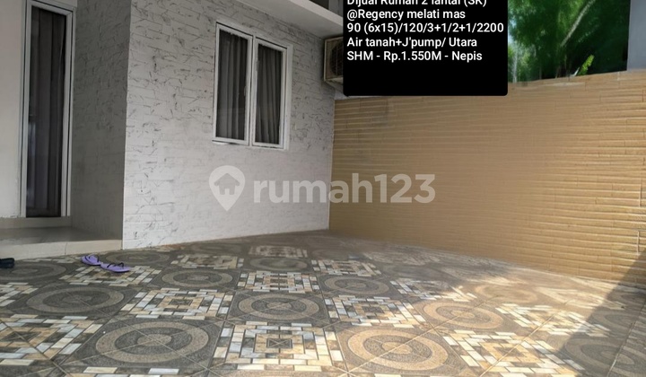 Dijual Rumah 2 Lantai Lokasi Sangat Bagus @ Regency Melati Mas