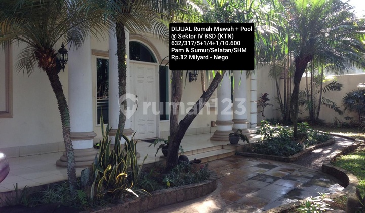 For Sale Luxurious Serene House + Swimming Pool @BSD Sector