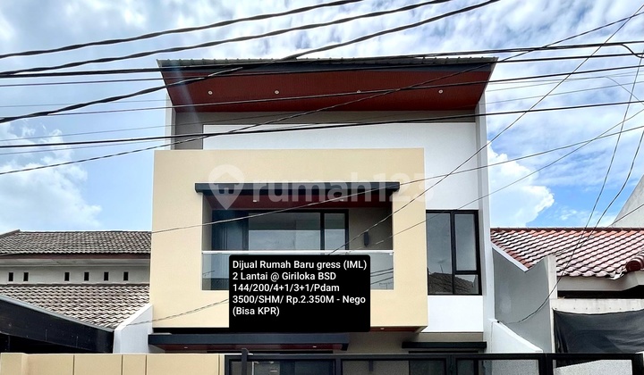 Dijual Rumah Baru Gress 2 Lantai @ Giriloka Bsd
