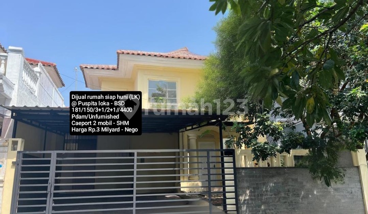 Dijual Rumah Terawat Dan Siap Huni @ Puspita Lokas Bsd Dijual Rumah Terawat Dan Siap Huni @ Puspita Lokas Bsd