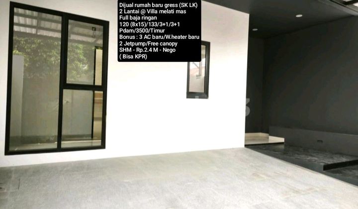 Rumah Baru Gress 2 Lantai Semi Furnished