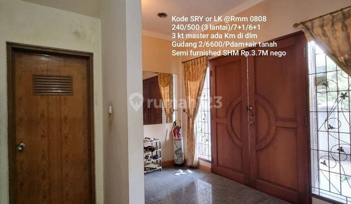 Rumah luas 3 lantai Baja Ringan @Regency melati mas 1