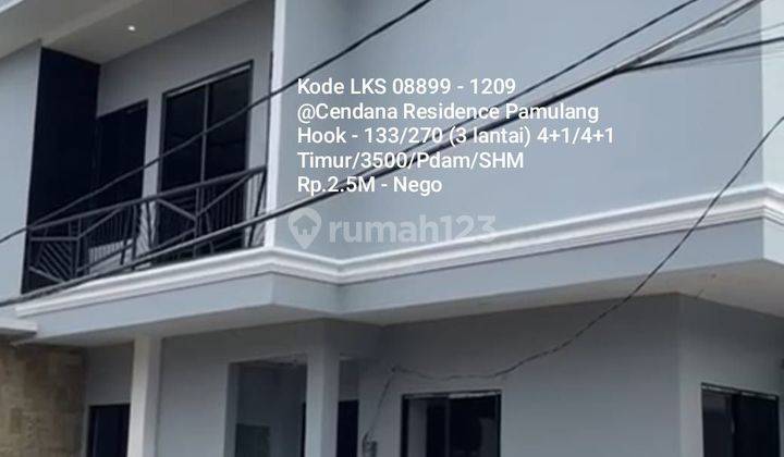 Rumah 3 Lantai Suasana Puncak Di Cendana Residence Pamulang 1