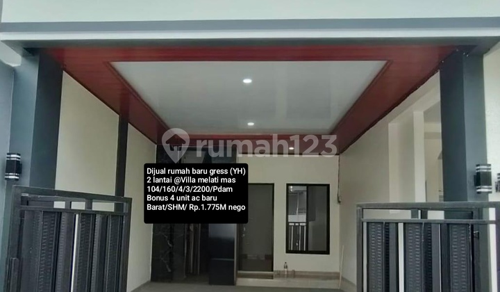 Dijual Rumah 2 Lantai Baru Gress @ Villa Melati Mas