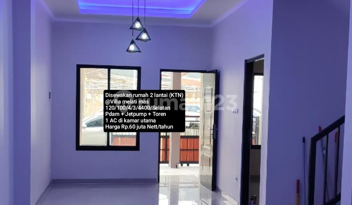 Disewakan Rumah Bagus 2 Lantai Siap Huni @ Villa Melati Mas