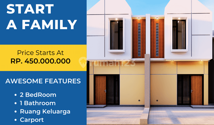 Rumah 2 Lantai Baru Semi Furnished SHM di Ciwaruga Utara 1