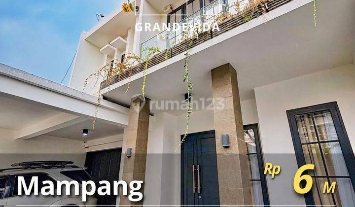 Rumah dua lantai siap huni di mampang 1