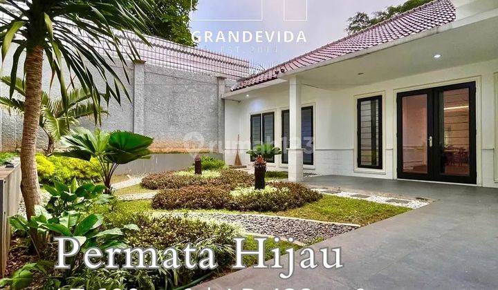 Rumah di permata hijau jalan depan lebar 1