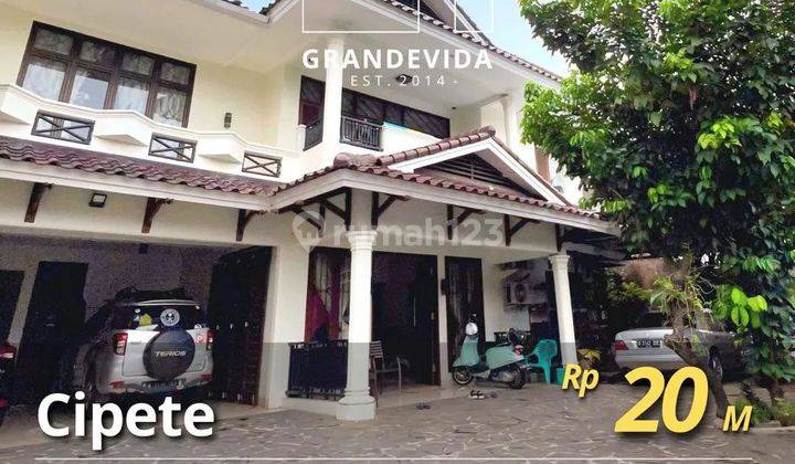 Rumah pinggir jalan bisa buat kantor atau resto di cipete 1