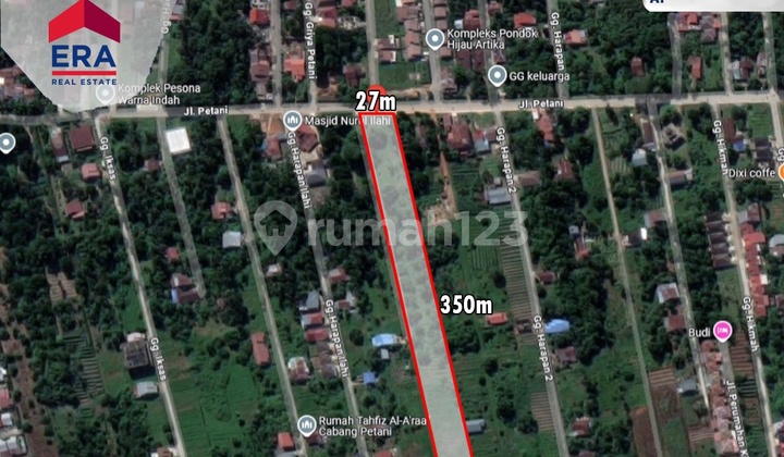 Tanah Luas Siap Bangun Kota Pontianak, Jl. Petani Tanah Luas Siap Bangun Kota Pontianak, Jl. Petani