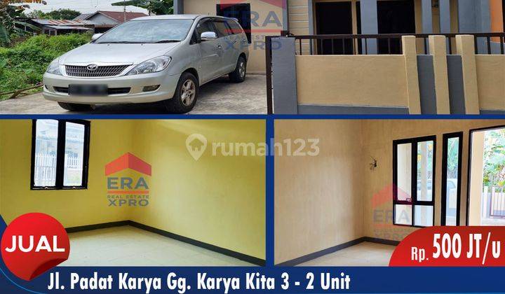 Dijual Rumah Unit Baru Gg. Karya Kita 3, Padat Karya 1