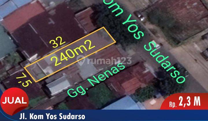 Dijual Tanah Tepi Jalan Utama Kom Yos Sudarso, Pontianak Barat 1