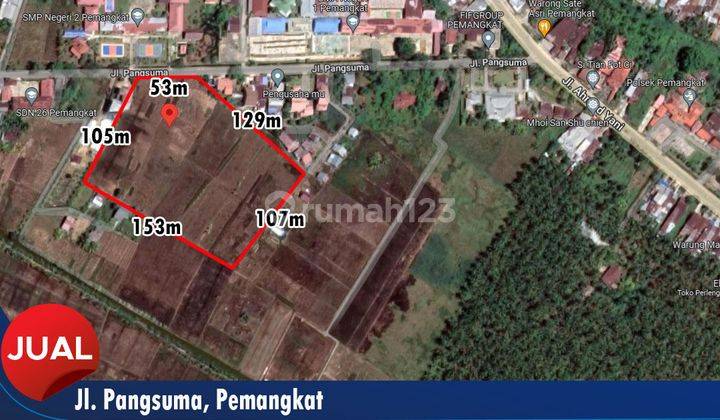 Tanah Tepi Jalan Dekat Sekolah di Pemangkat 2