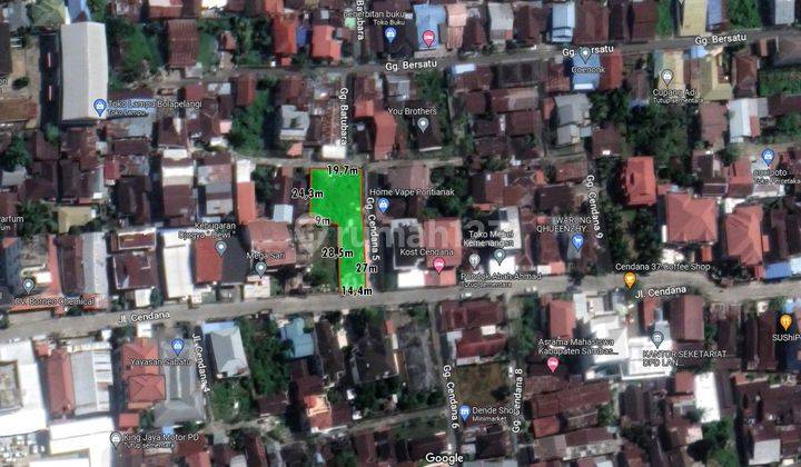 Tanah Strategis Tengah Kota Cocok Untuk Usaha di Cendana  1
