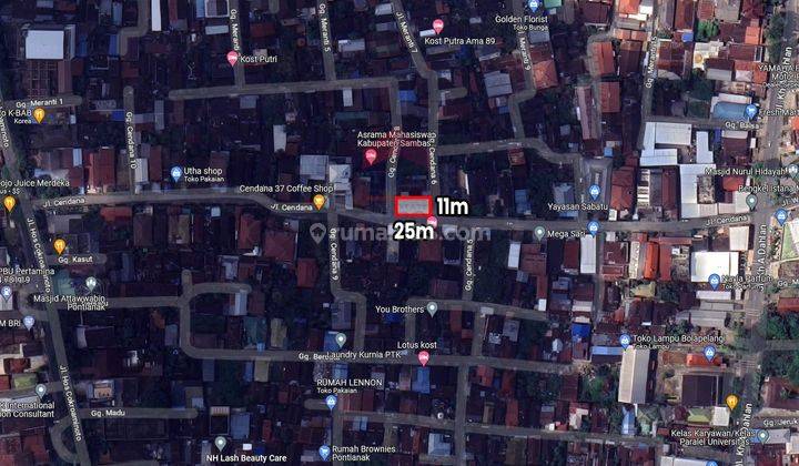 Rumah Posisi Hook Strategis Dekat Kampus Wd di Tepi Jalan Cendana 2