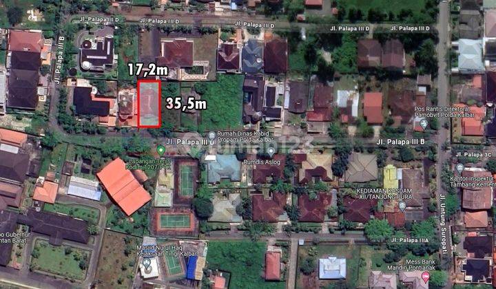 Tanah Lingkungan Exclusive, Dekat Lapangan Tenis di Palapa 3b 2