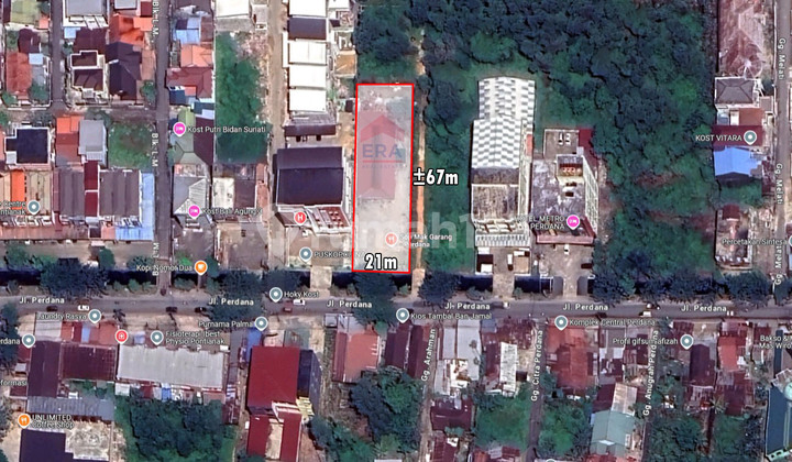 Tanah Siap Bangun Akses Pinggir Jalan Perdana