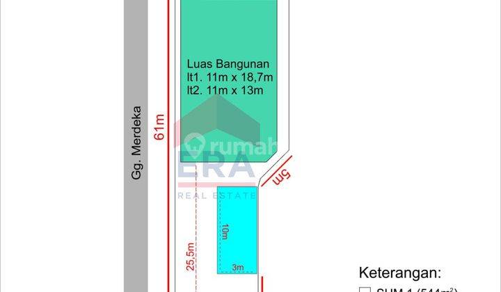 Rumah Dan Tanah Luas Pinggir Jalan di Merdeka, Pontianak Kota 1