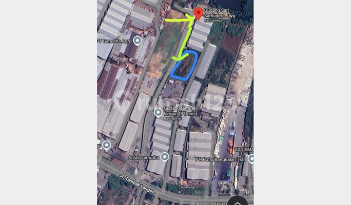 JuaL Tanah Industri Sangat Murah (Under Market) dan di bawah Nilai Appraissal di Tambak Osowilangun Surabaya 