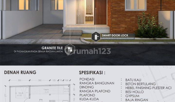 Rumah Dijual Yogyakarta, 1,5 Km Polsek Sedayu, 400 Jt An 3