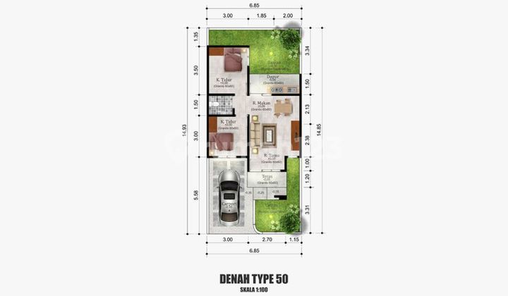 15 Km Kampus Ugm, Fasum Kolam Renang, Siap Huni 3