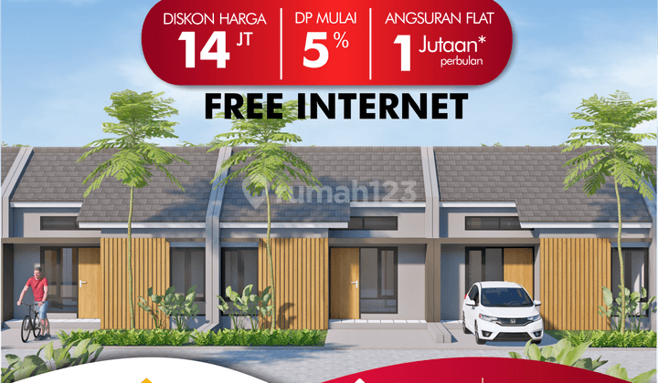  Rumah Subsidi Gsp Jiwan 14JUTAAN Free Internet 1