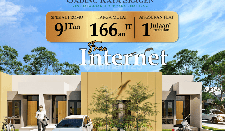 Rumah Subsidi 11 JUTAAN FREE INTERNET Di Sragen 1