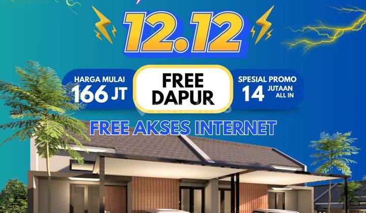 Promo Rumah 12.12 Di Griya Sejahtera Park Jiwan Free Dapur 1