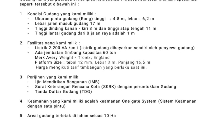 3 GUDANG JEJER LOKASI ROMOKALISARI BENOWO !! 2