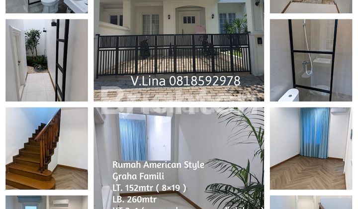DIJUAL RUMAH AMERICAN STYLE HADAP SELATAN NEW GRESS 1
