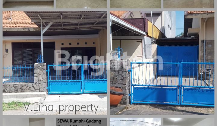 Istimewa..sangat cocok untuk tempat usaha Disewakan Rumah + 2 Gudang, lokasi Ngagel (1 lantai)