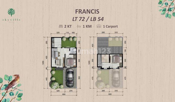 Uas Lahan 100 Ha Skyville Residence Terus Berkembang Rumah 1 Lantai  DP Ringan Harga Mulai 400 Jutaan 4