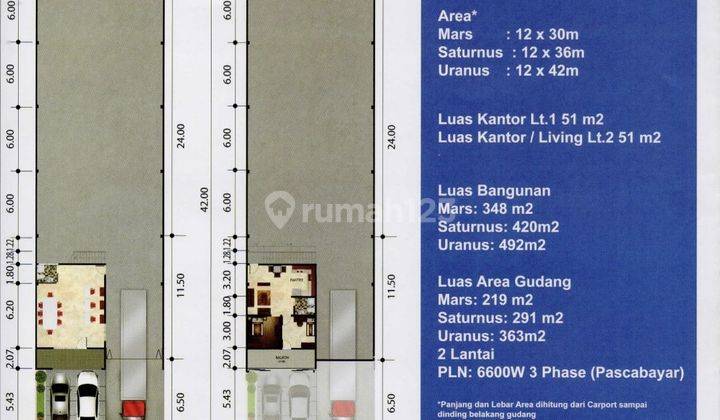 Disewakan Gudang 3in1 Komplek Pergudangan Legok Tng 2