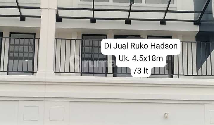 Di Jual Komersil Ruko The Hudson Kawasan Paling Ramai di Gading Serpong Hadap Jalan Raya