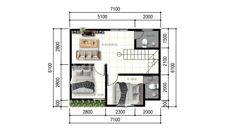 Dekat Kampus UII Rumah Dijual Jogja di Jl. Kaliurang Km. 12 Sleman 2