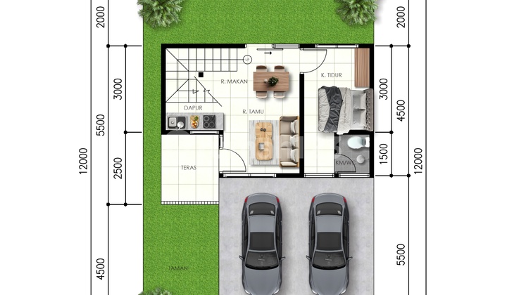 Dijual Rumah 2 Lantai Model Industrial Jl. Kaliurang Sleman 2