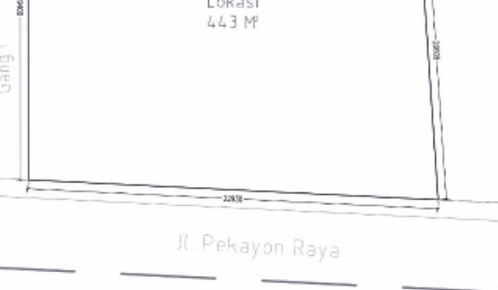 Kavling 443m2, Jalan 2 Jalur Ramai, di Pekayon Bekasi Selatan. 3