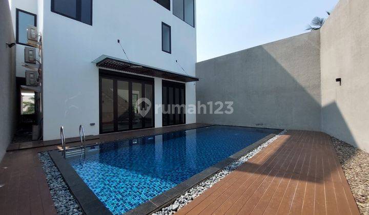 Dijual Rumah Modern Ada Pool Full Furnished di Cilandak Jaksel  2