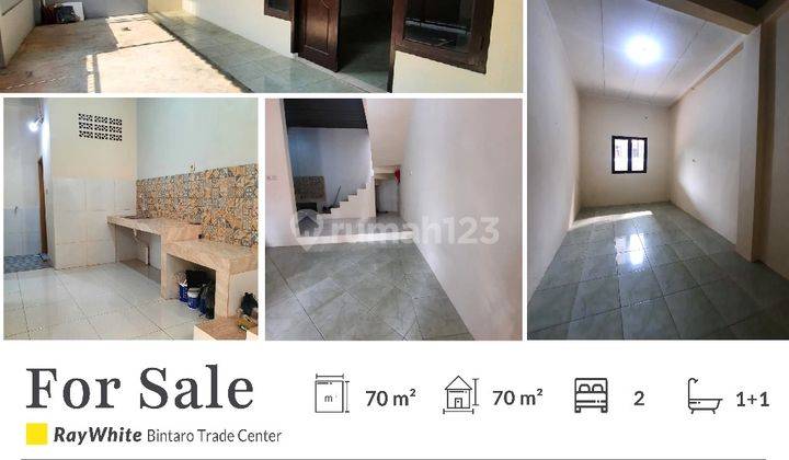 Dijual Rumah Murah 1 Lantai di Villa Bintaro Indah Dekat Stasiun 1