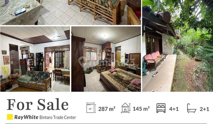 Dijual Rumah Asri Ada Taman Depan Samping di Kuricang Bintaro Sektor 3A 1