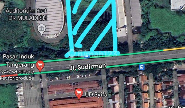 Dijual Lahan Komersial Luas 12.640 M2 di Jl. Jend. Sudirman Tanah Tinggi Kota Tangerang Banten 1