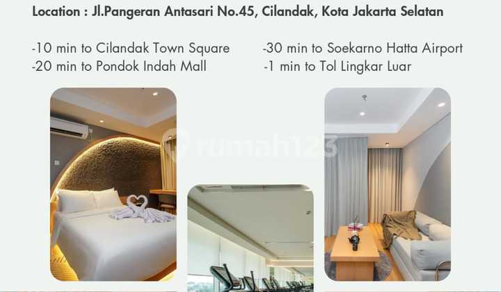 For Rent New Apartment In Antasari Type Studio 2