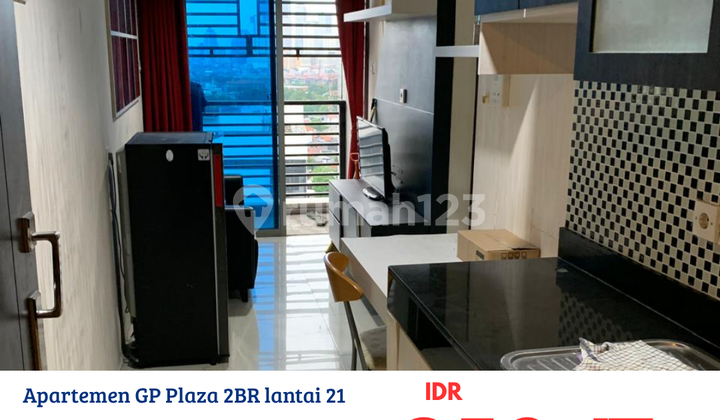 Nvtds0164 Apartemen Gp Plaza 2br Furnish Lantai 21 Slipi Jakarta Pusat 1