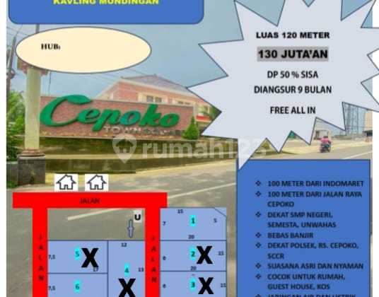 Tanah Murah Dekat Rs Cepoko Gunung Pati